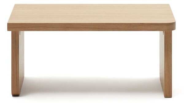 Stolik w dekorze dębu w naturalnym kolorze 89x62 cm Oaq – Kave Home