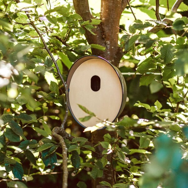 Capi Budka dla ptaków Oval 2, 24x19x23 cm, antracytowa