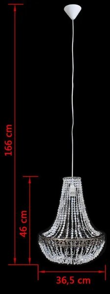 Kryształowa szykowna lampa wisząca - E991 R8-M41