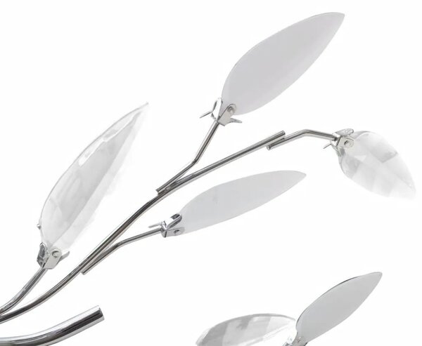 Biała lampa sufitowa w kształcie liści - 14X E996 H5-T49