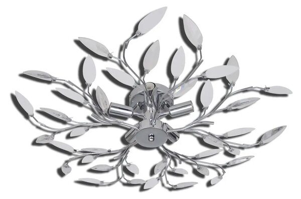 Biała lampa sufitowa w kształcie liści - 14X E996 H5-T49