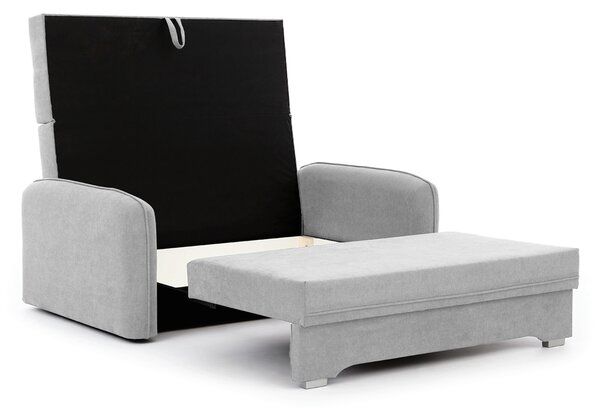 Rozkładana 2-osobowa sofa LAINE, jasnoszara