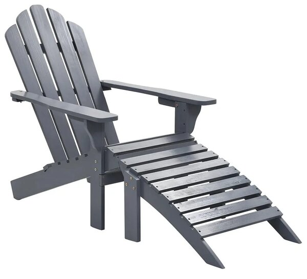 Drewniane krzesło ogrodowe Falcon - szare