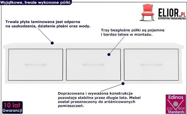 Półka ścienna z szufladami F2-C47