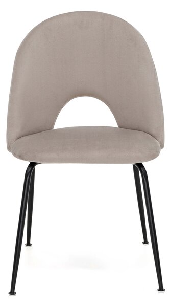 MebleMWM Krzesło Glamour KC-903-2 ciemny beż #7, czarne nogi