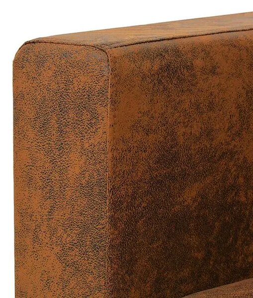 Przytulna brązowa sofa dwuosobowa M8-T11