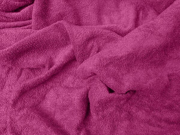 Prześcieradło frotte EXCLUSIVE purpurowe 90 x 200 cm