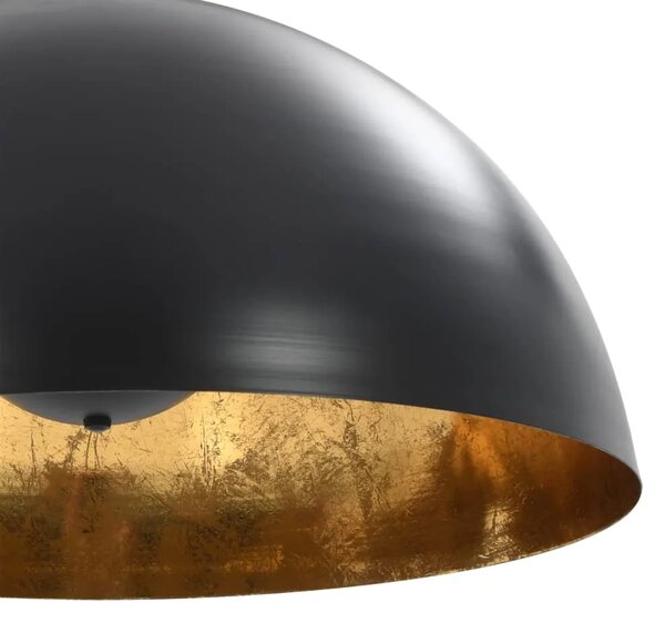 Czarno-złote lampy wiszące nad stół 2 sztuki - 4X EX105 H9-A34
