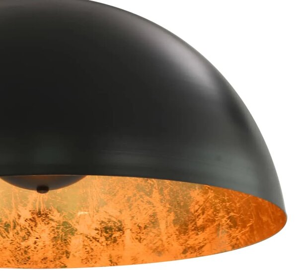 Czarno-złote lampy wiszące nad stół 2 sztuki - 4X EX105 H9-A34
