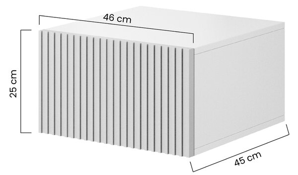Zestaw szafek nocnych Nicole 46 cm wiszących - kaszmir