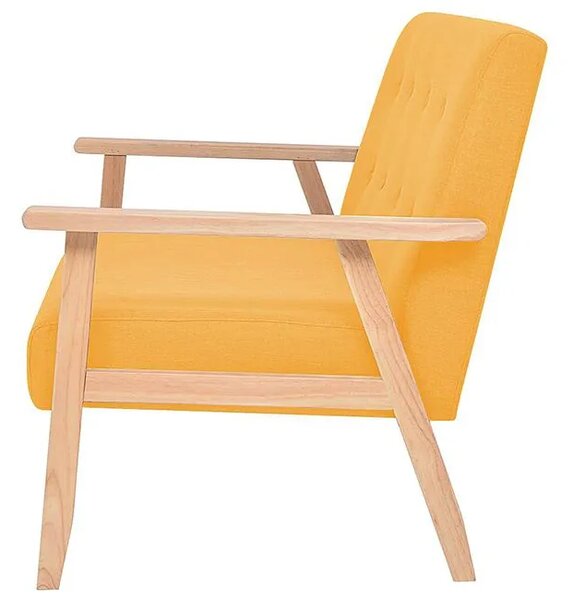 2-osobowa żółta sofa retro T4-H42