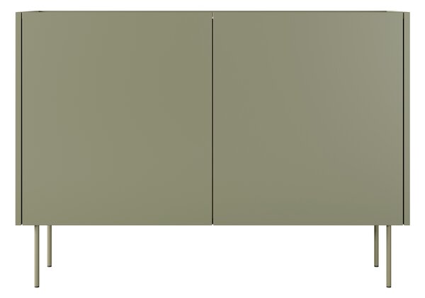 Komoda Desin 120 cm dwudrzwiowa - oliwka / dąb nagano