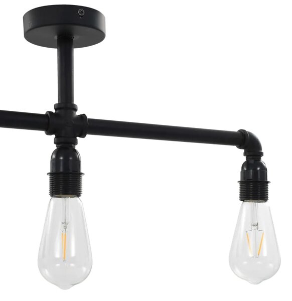 Czarna lampa sufitowa loftowa - EX175 K4-E33