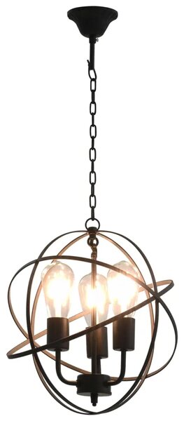 Czarna industrialna lampa wisząca okrągła - EX174 N6-B11