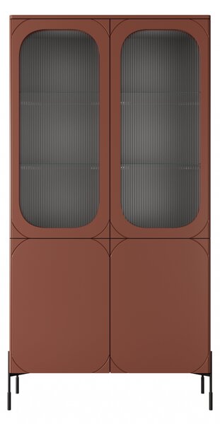Witryna Sonatia 100 cm czterodrzwiowa - burgund