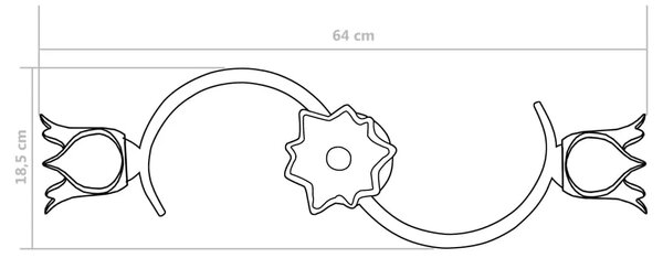 Lampa listwa sufitowa ze szklanymi kloszami - 3X EX208 E4-M32