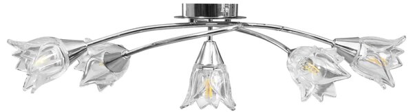 Lampa sufitowa z kloszami w formie kwiatów - 4X EX214 W2-S07