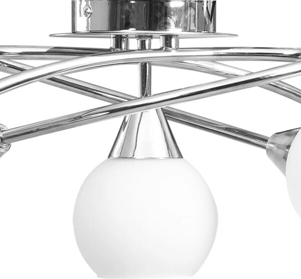 Lampa sufitowa ceramiczna z okrągłymi kloszami S1-P09