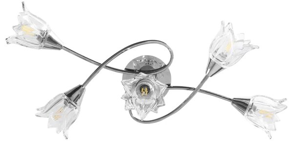 Lampa sufitowa z kloszami w formie kwiatów - 4X EX214 W2-S07