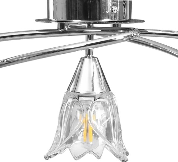 Lampa sufitowa z kloszami w formie kwiatów - 4X EX214 W2-S07