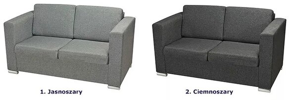 Szara dwuosobowa sofa loftowa T2-L62