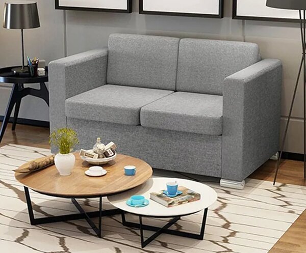 Szara dwuosobowa sofa loftowa T2-L62
