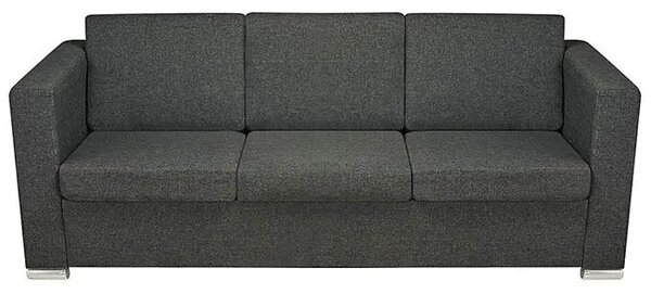Trzyosobowa ciemnoszara sofa loftowa Z1-P82