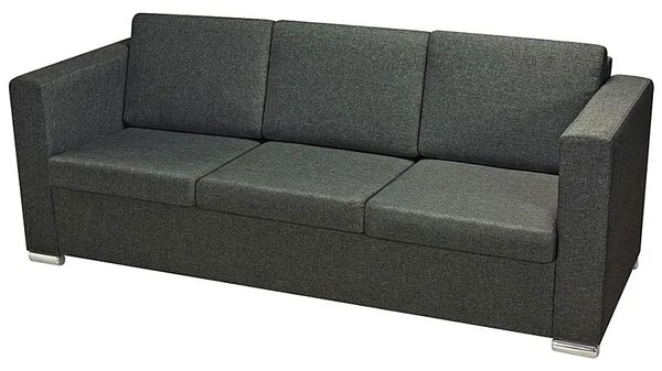 Trzyosobowa ciemnoszara sofa loftowa Z1-P82
