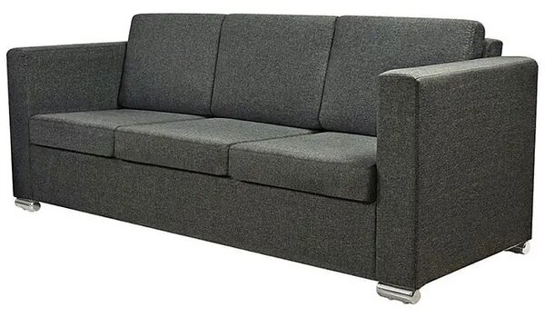 Trzyosobowa ciemnoszara sofa loftowa Z1-P82