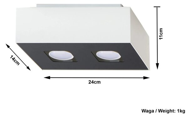 Minimalistyczny plafon H6-N60