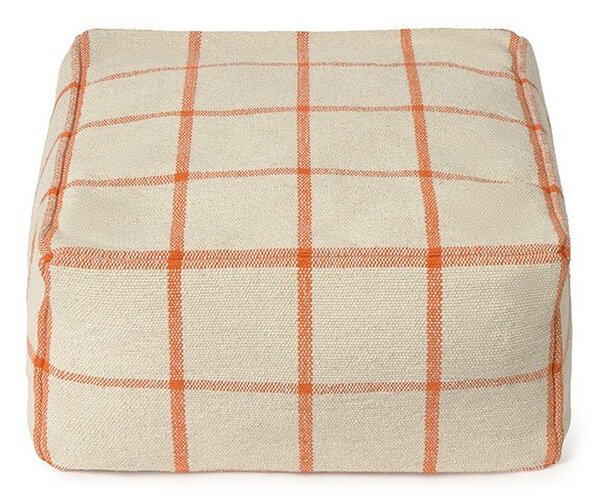 Kremowy puf Geo Block – Lorena Canals