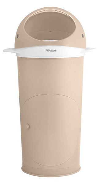 Beżowy plastikowy kosz na pieluchy 25 l Whale – Kindsgut