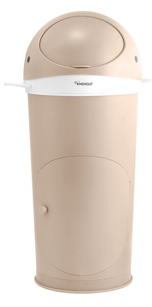 Beżowy plastikowy kosz na pieluchy 25 l Whale – Kindsgut
