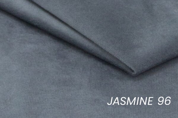Narożnik Laksaro z funkcją spania prawostronny - szary welur Jasmine 96