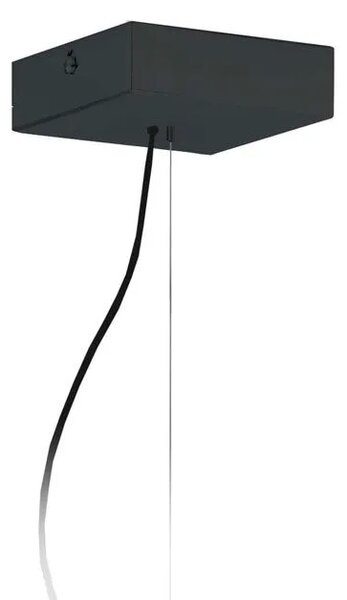 Lampa wisząca glamour z czarnym stelażem - F0-K51