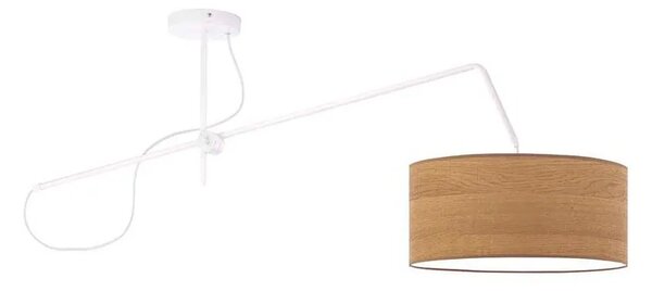 Okrągła lampa wisząca fornirowa loft B3-M53