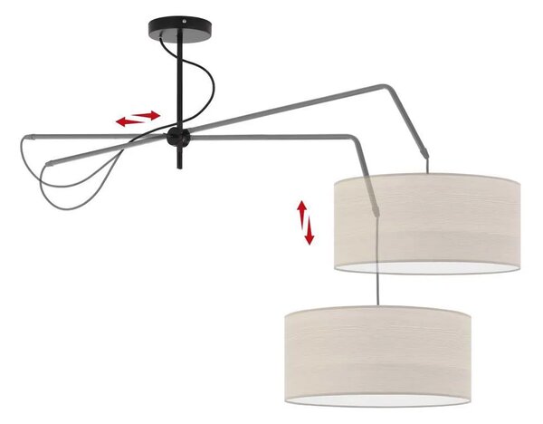Loftowa lampa wisząca regulowana P2-P19