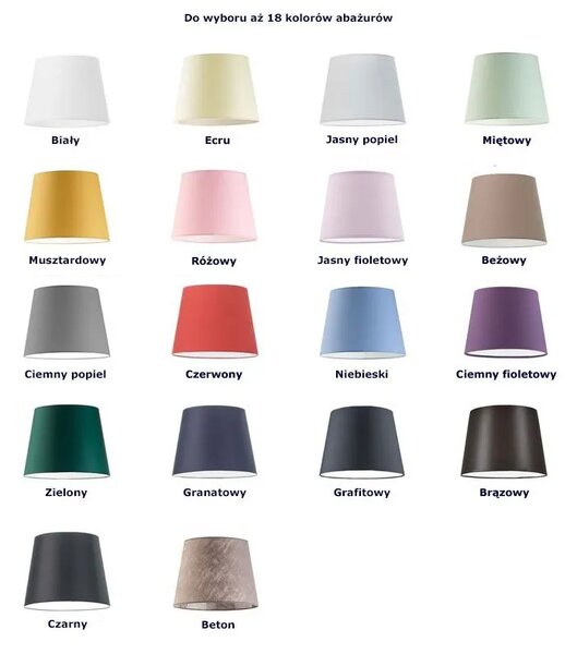 Ruchoma lampa wisząca z abażurem H5-L55