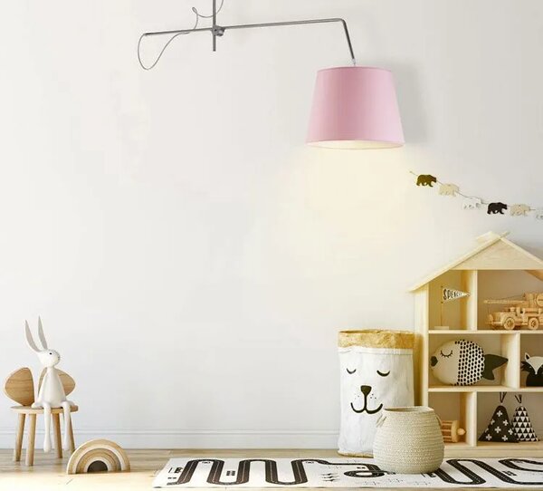 Ruchoma lampa wisząca z abażurem H5-L55