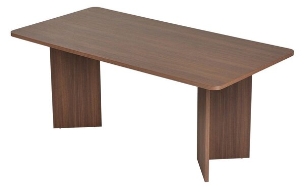 Stół w dekorze orzecha 90x180 cm Linza – Kalune Design