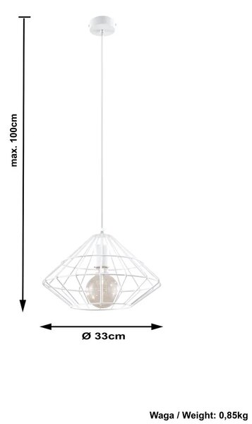 Loftowa lampa wisząca D8-Z42