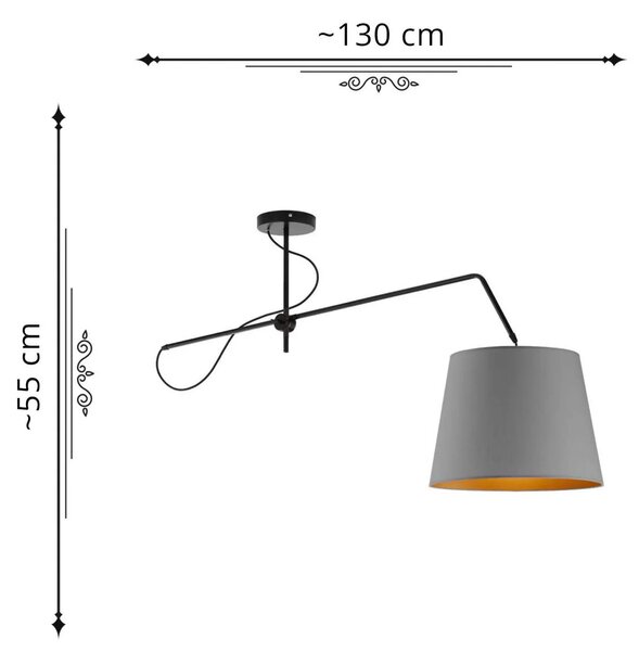 Lampa wisząca glamour nad stół T2-H07