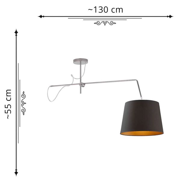 Regulowana lampa wisząca glamour 5 kolorów do wyboru F9-L73