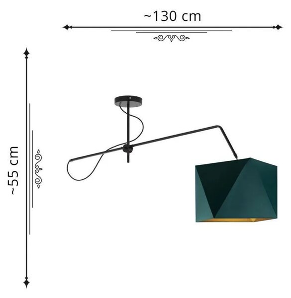 Lampa wisząca z ruchomym ramieniem - L1-K45