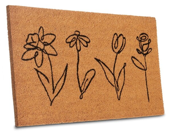 Wycieraczka z włókna kokosowego 40x70 cm Wildflowers – Hanse Home