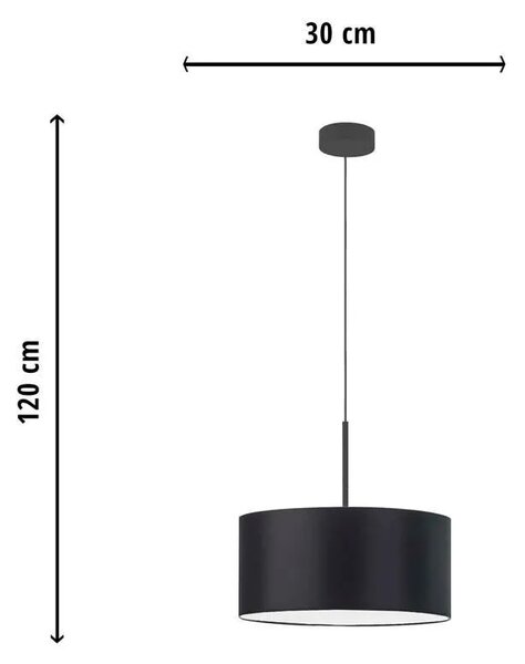 Okrągła lampa wisząca 30 cm - G0-E12