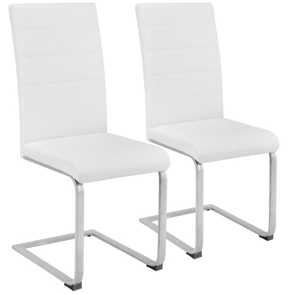 Tectake 402550 2 krzesła do jadalni - biały