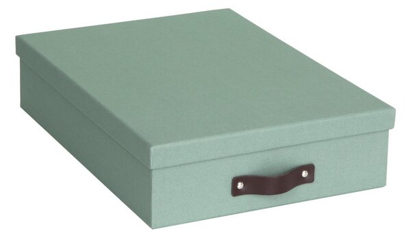 Zielony kartonowy organizer na dokumenty Oskar Canvas Paper Laminate – Bigso