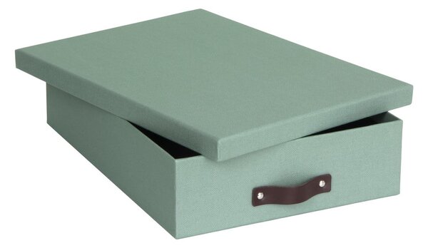 Zielony kartonowy organizer na dokumenty Oskar Canvas Paper Laminate – Bigso
