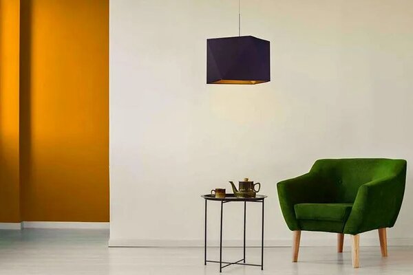 Geometryczna lampa wisząca z białym stelażem - T3-F44